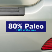 80% Paleoのバンパー バンパーステッカー (車上)