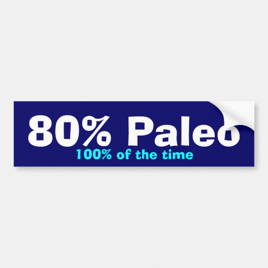 80% Paleoのバンパー バンパーステッカー (正面)