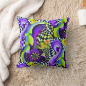 80 sアールデコ幾何学模様 クッション (ブランケット)