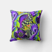 80 sアールデコ幾何学模様 クッション (裏面)