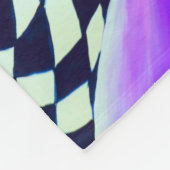 80 sアールデコ幾何学模様 フリースブランケット (角)