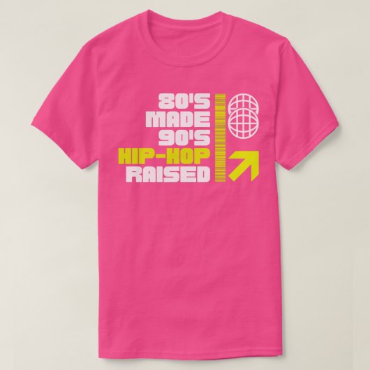80 S製90 Sヒップホップ上昇1 Tシャツ (デザイン正面)
