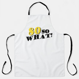 80 So何おもしろいことわざ80モダン誕生日 エプロン