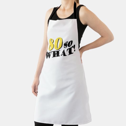 80 So何おもしろいことわざ80モダン誕生日 エプロン (インサイチュ)