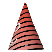 80 So What おもしろい Redストライプ Pattern 80誕生日 パーティーハット (右)