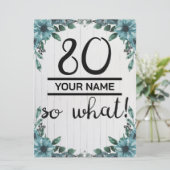 80 So What - 80おもしろい誕生日 シーズンカード (スタンド正面)