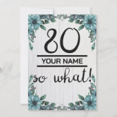 80 So What - 80おもしろい誕生日 案内状 (正面)