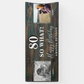 80 So What Old 素朴 New Photo 80誕生日 横断幕 (縦)