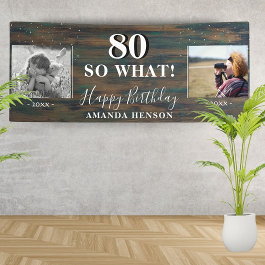 80 So What Old 素朴 New Photo 80誕生日 横断幕