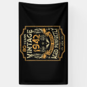 80 Year Old Vintage 1942 80th Birthday 横断幕 (縦)