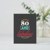 80 years old and fabulous saying ポストカード (スタンド正面)