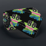 80 Years Old and Loving It | 80th Birthday ネクタイ<br><div class="desc">80 Years and Loving It Tie. A fun gift for someone's 80th birthday. ⭐99% of my designs in my store are done in layers. This makes it easy for you to resize and move the graphics and text around so that it will fit each product perfectly. 📌IMPORTANT (Please be sure...</div>