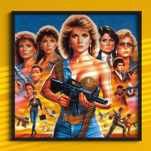 80sアクションガールズ ポスター
