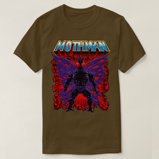 80sアクション姿としてのモトマン tシャツ (デザイン正面)
