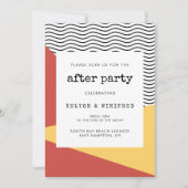 80sアートポップ・アートのメンフィススタイル後パーティー 招待状 (正面)