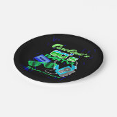 80sカセットテープのパーティー ペーパープレート (アングル)