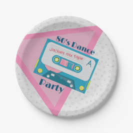 80sカセット紙プレート、9インチ角紙プレート ペーパープレート