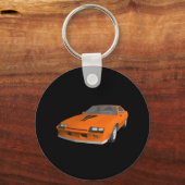 80sカマロのスポーツカー: 3Dモデル: Keychain キーホルダー (正面)