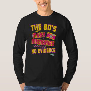 80sカメラメモリーズレトロヴィンテージノスタルジア tシャツ