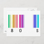 80sカラーデザイン! ポストカード (正面/裏面)