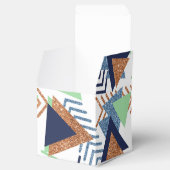 80sカラー抽象芸術 | ネイビーバラ金ゴールドミント90s フェイバーボックス (オープン)