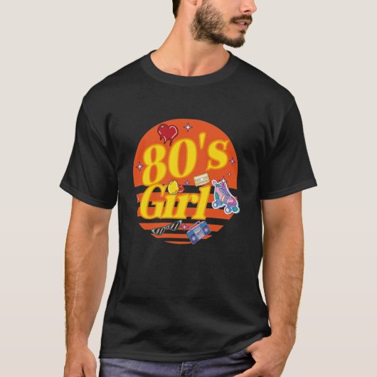 80Sガールバースデーパーティー衣装レトロヴィンテージ Tシャツ (正面)