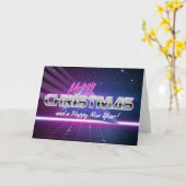 80sクリスマスカード カード (黄色い花)