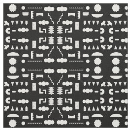 80sグラフィックジオメトリパターン ファブリック