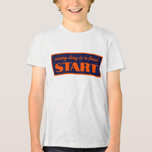 80sスタイルプレート(赤) トライブレンドTシャツ