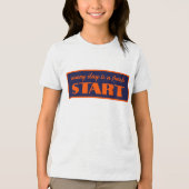 80sスタイルプレート(赤) トライブレンドTシャツ (正面)