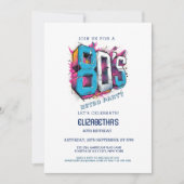 80sスタイルレトロクラシックパーティー 招待状 (正面)