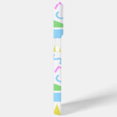 80sスタイル図形のパターン色(白) Case-Mate iPhoneケース (裏面 / 右)