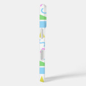 80sスタイル図形のパターン色（白） Case-Mate iPhoneケース (裏面 / 右)