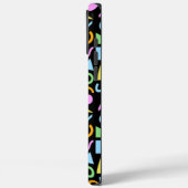 80sスタイル図形のパターン色(黒) Case-Mate iPhoneケース (裏面 / 左)