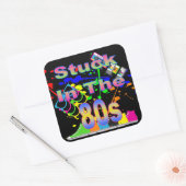 80sステッカーに貼り付け スクエアシール (封筒)