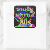 80sステッカーに貼り付け スクエアシール (バッグ)