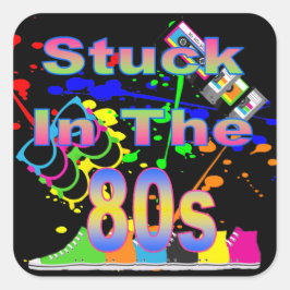 80sステッカーに貼り付け スクエアシール