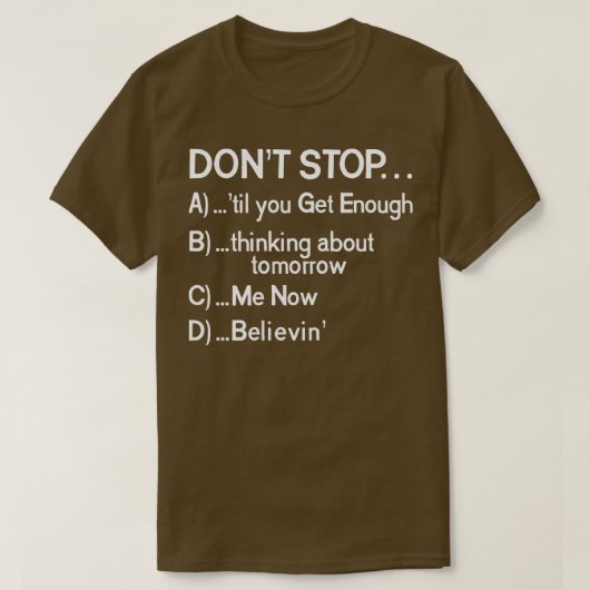 80sストップ曲を複数選択不可 tシャツ (デザイン正面)