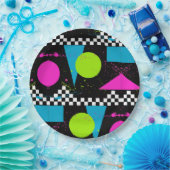 80sスプラタペイント紙プレート ペーパープレート (パーティー)