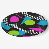 80sスプラタペイント紙プレート ペーパープレート (アングル)