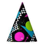 80sスプラタペイント装飾用クッション パーティーハット (左)