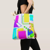 80Sネオンモノグラムイニシャル トートバッグ (クローズアップ)