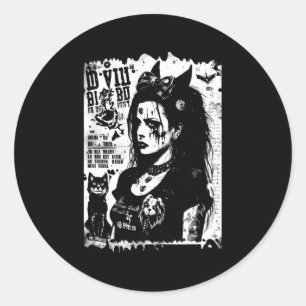 80'SパンクトラックゴシックコピーFanzineフライヤーバージョン ラウンドシール