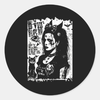 80'SパンクトラックゴシックコピーFanzineフライヤーバージョン ラウンドシール