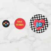 80sパーティーテーブル紙吹雪eightysパーティー1980s コンフェッティ (正面)