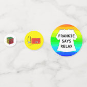 80sパーティーテーブル紙吹雪eightysパーティー1980s コンフェッティ (裏面)