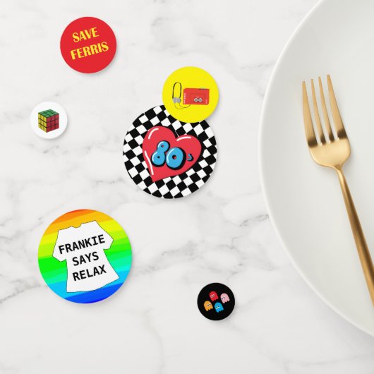 80sパーティーテーブル紙吹雪eightysパーティー1980s コンフェッティ (グループ)