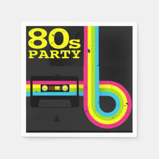 80sパーティーナプキン スタンダードカクテルナプキン