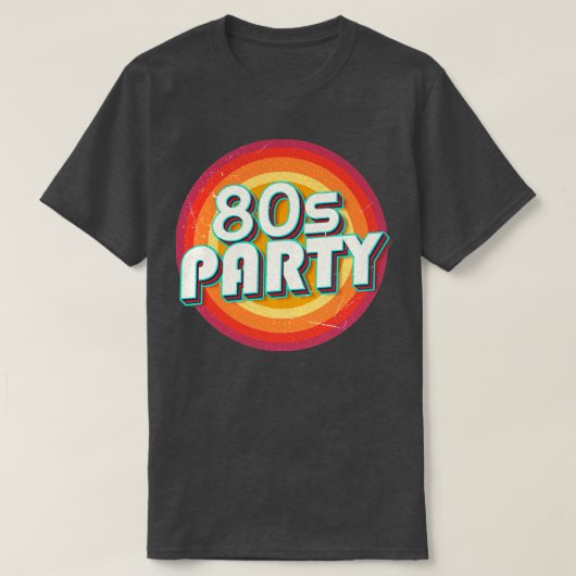 80sパーティー1 tシャツ (デザイン正面)