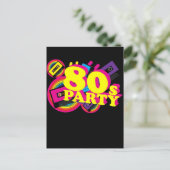 80sパーティー インビテーションポストカード (スタンド正面)